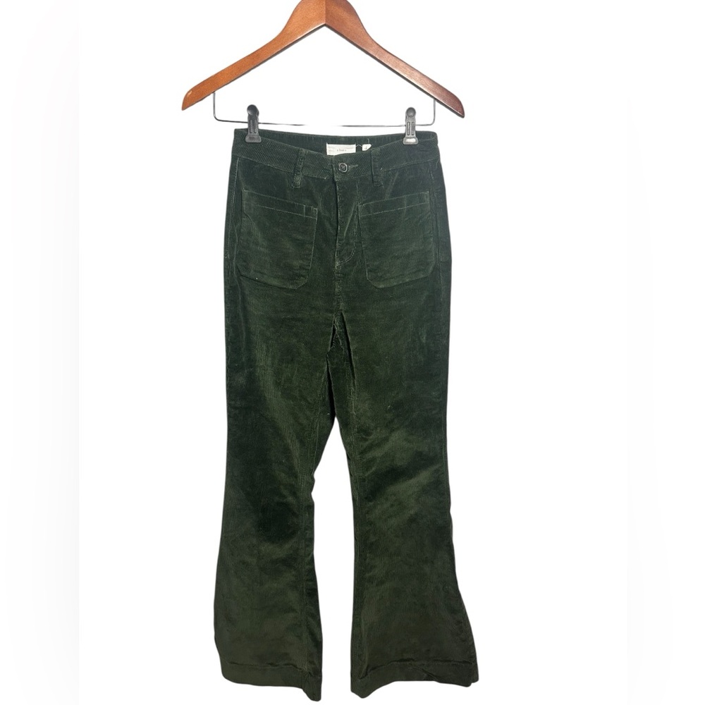 A Loves A Olive Green Corduroy Pants Flare Size 0